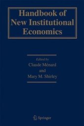 book Handbook of new institutional economics