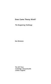 book Does Game Theory work? The Bargaining Challenge