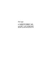 book The Logic of Historical Explanation