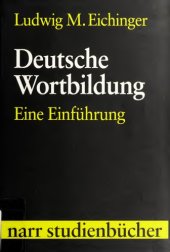 book Deutsche Wortbildung. Eine Einführung