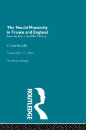 book The Feudal Monarchy in France and England from the Xth to the XIIIth Century