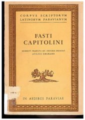 book Fasti Capitolini