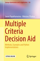 book Multiple Criteria Decision Aid: Methods, Examples and Python Implementations