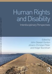 book Human Rights and Disability Interdisciplinary Perspectives