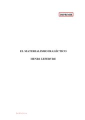 book El materialismo dialéctico