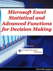 book Microsoft Excel Statistical and Advanced Functions for Decision Making