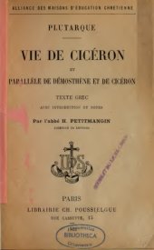 book Vie de Cicéron et parallèle de Démosthène et de Cicéron