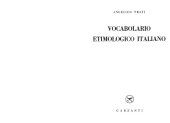 book Vocabolario etimologico italiano