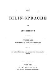 book Wörterbuch der Bilin-sprache