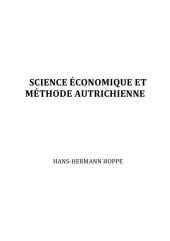 book Science Économique et Méthode Autrichienne