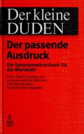 book Der kleine Duden - Der passende Ausdruck