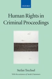 book Human Rights in Criminal Proceedings