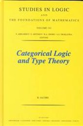 book Categorical Logic and Type Theory