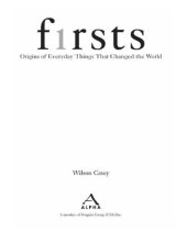 book Firsts: The Origin of Everyday Things that Changed the World