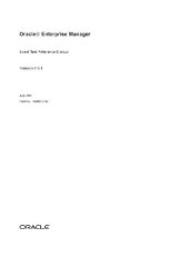 book Oracle Enterprise Manager Event Test Reference Manual (Part No A89872-02) (Release 9 0 1) (2001)