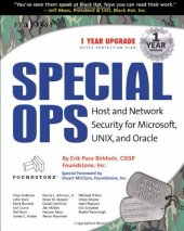 book Special Ops: Host and Network Security for Microsoft, UNIX, and Oracle