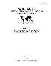 book Gale Group WorldMark Encyclopedia of the Nations United Nations