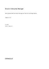 book Oracle Enterprise Manager Getting Started with the Oracle Management Pack for Oracle Applications (Part No A88720-01) (Release 9 0 1) (2001)