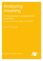 book Analyzing meaning: An introduction to semantics and pragmatics (Textbooks in Language Sciences 5)