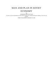 book Man and Plan in Soviet Economy