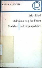 book Befreiung von der Flucht. Gedichte und Gegengedichte