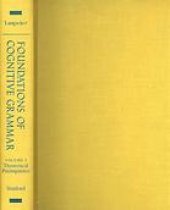 book Foundations of cognitive grammar. Volume 1