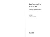 book Reality and Its Structure - Essays in Fundamentality