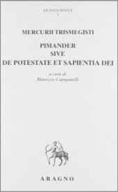 book Mercurii Trismegisti Pimander sive de potestate et sapientia Dei