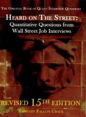 book Heard on the Street, Quantitative Questions from Wall Street Job Interviews