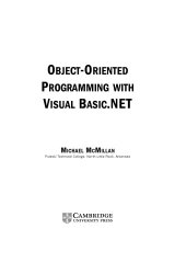 book Object-oriented Programming with Visual Basic.Net