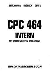 book CPC 464 Intern - Mit kommentiertem ROM-Listing