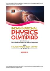 book Indian National Physics Olympiad Arihant Sourabh Chapter 1 Particle Mathematics or Particle Mechanics D C Pandey NSEP INPhO IPO IPhO conducted by HBCSE Homi Bhabha Center Science Education