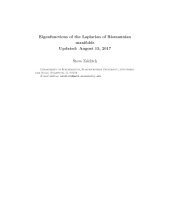 book Eigenfunctions of the Laplacian of a Riemannian Manifold