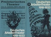 book Deutsches Arbeitertheater 1918-1933