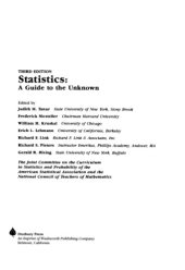 book Statistics: A Guide to the Unknown