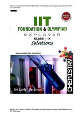 book Solution of Class 9 Chemistry Standard IX IIT JEE Foundation and Olympiad Explorer Brain Mapping Academy Hyderabad useful for CBSE ICSE All Boards