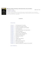 book Windows Admin Scripting Little Black Book