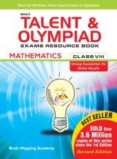 book Talent and Olympiad Exams Resource Book Class 8 Math Brain Mapping Academy Hyderabad For IIT JEE Foundation Practice Test Series