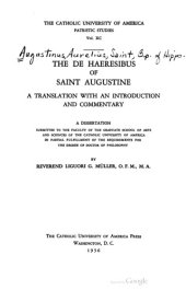 book The De haeresibus of Saint Augustine : a translation with an introduction and commentary