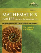 book Wiley s Mathematics for IIT JEE Main and AdvancedTrigonometry Vector Algebra Probability Vol 2 Maestro Series Dr. G S N Murti Dr. U M Swamy