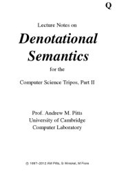 book Lecture Notes on Denotational Semantics