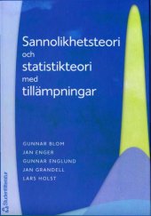 book Sannolikhetsteori och statistikteori med tillämpningar