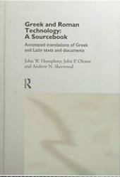 book Greek and Latin technology (a sourcebook): annotated translations of Greek and Latin texts and documents