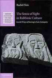 book The sense of sight in rabbinic culture: Jewish ways of seeing in late antiquity