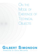 book On the Mode of Existence of Technical Objects