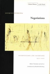 book Negotiations: Interventions and Interviews, 1971-2001