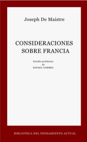 book Consideraciones sobre Francia