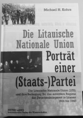 book Die Litauische Nationale Union – Porträt einer (Staats-)Partei