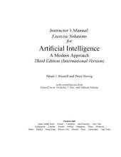 book Instructor’s Manual: Exercise Solutions for Artificial Intelligence A Modern Approach - Third Edition