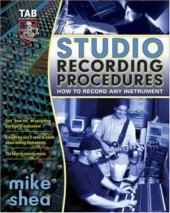 book Studio Recording Procedures